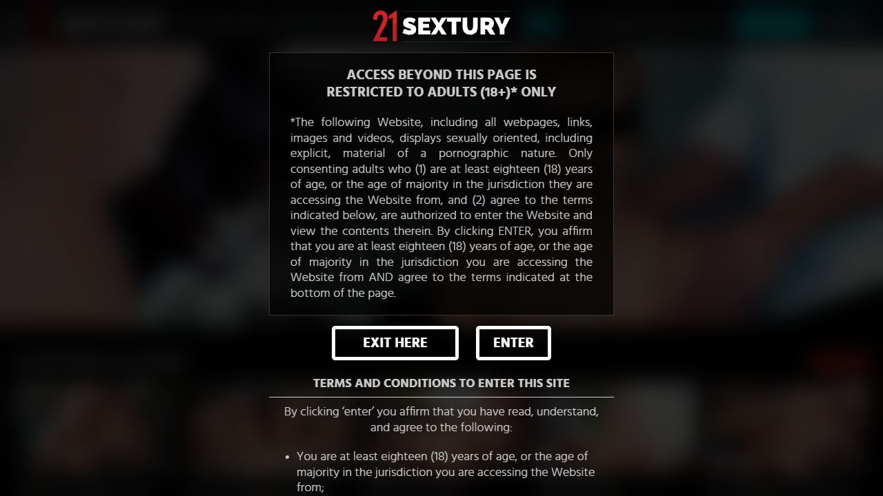 21Sextury 最新网站截图
