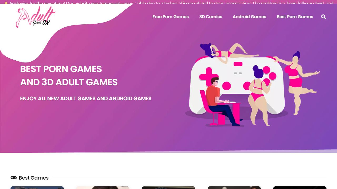 AdultGamesOn 最新网站截图