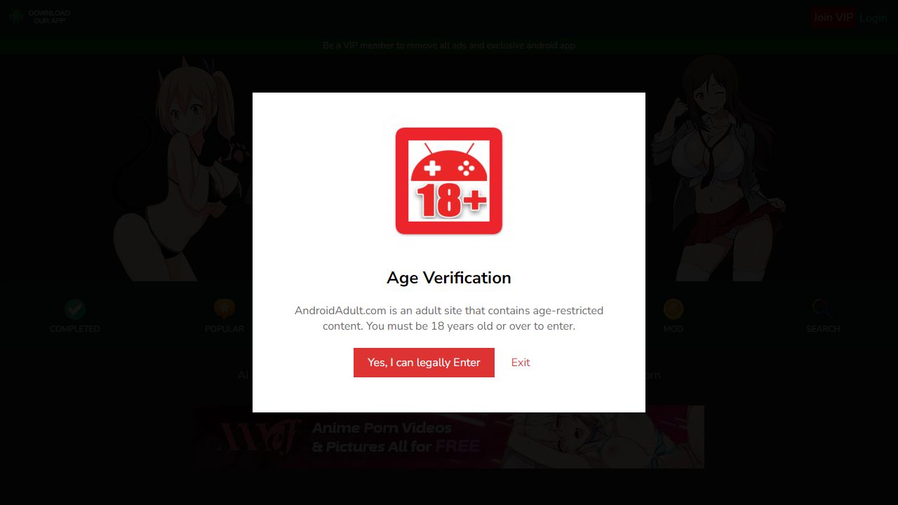 AndroidAdult 最新网站截图
