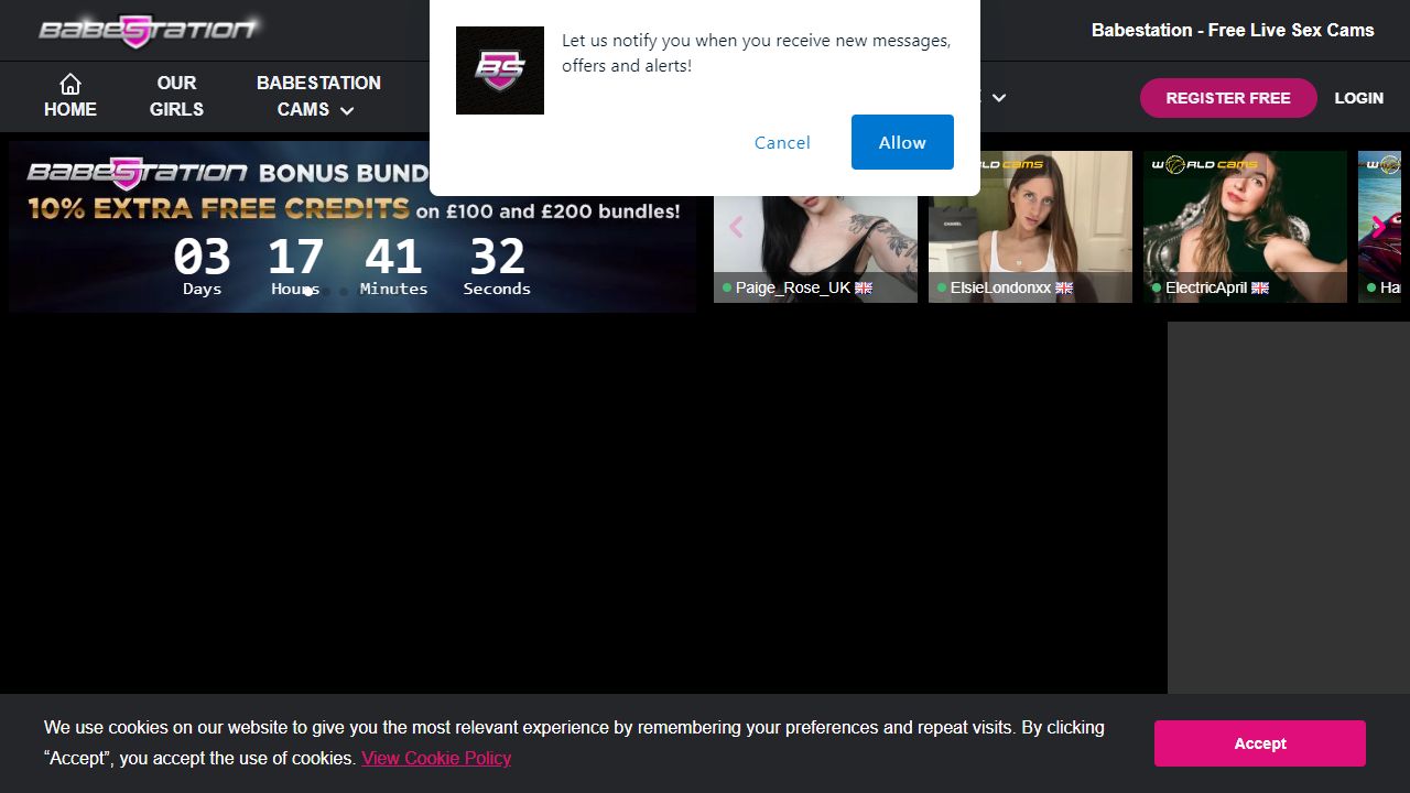 BabeStation 最新网站截图