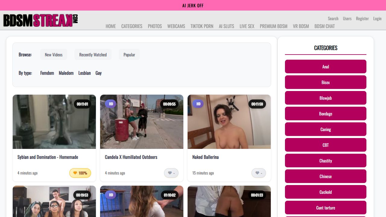 BDSMstreak 最新网站截图