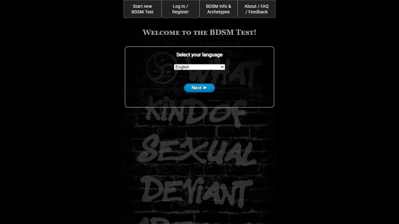 BDSM Test 最新网站截图