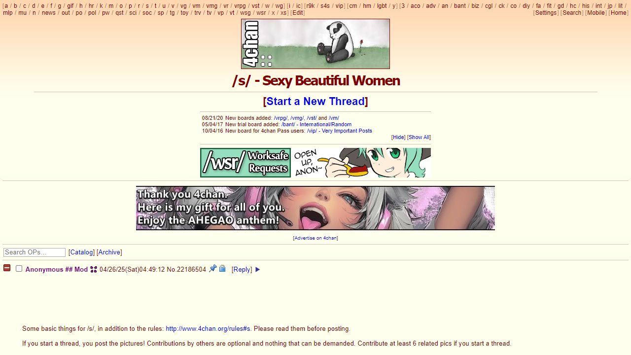 4Chan 最新网站截图