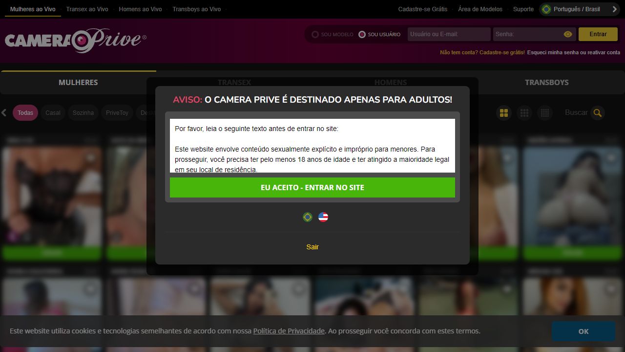 Camera Prive 最新网站截图