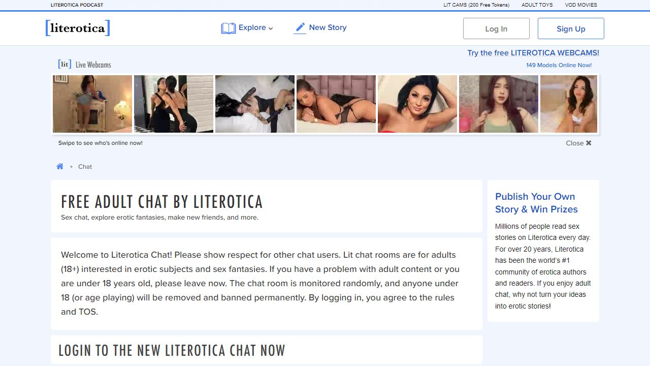 Literotica Chat 最新网站截图