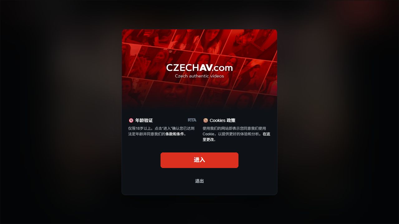 CzechAV 最新网站截图