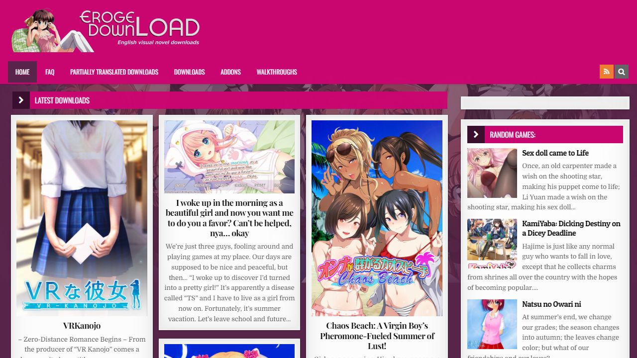 Eroge Download 最新网站截图