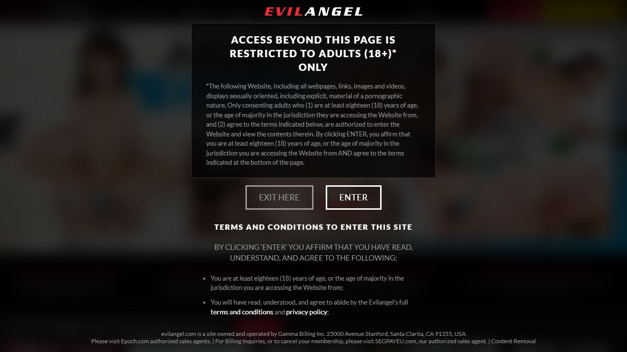 Evil Angel 最新网站截图