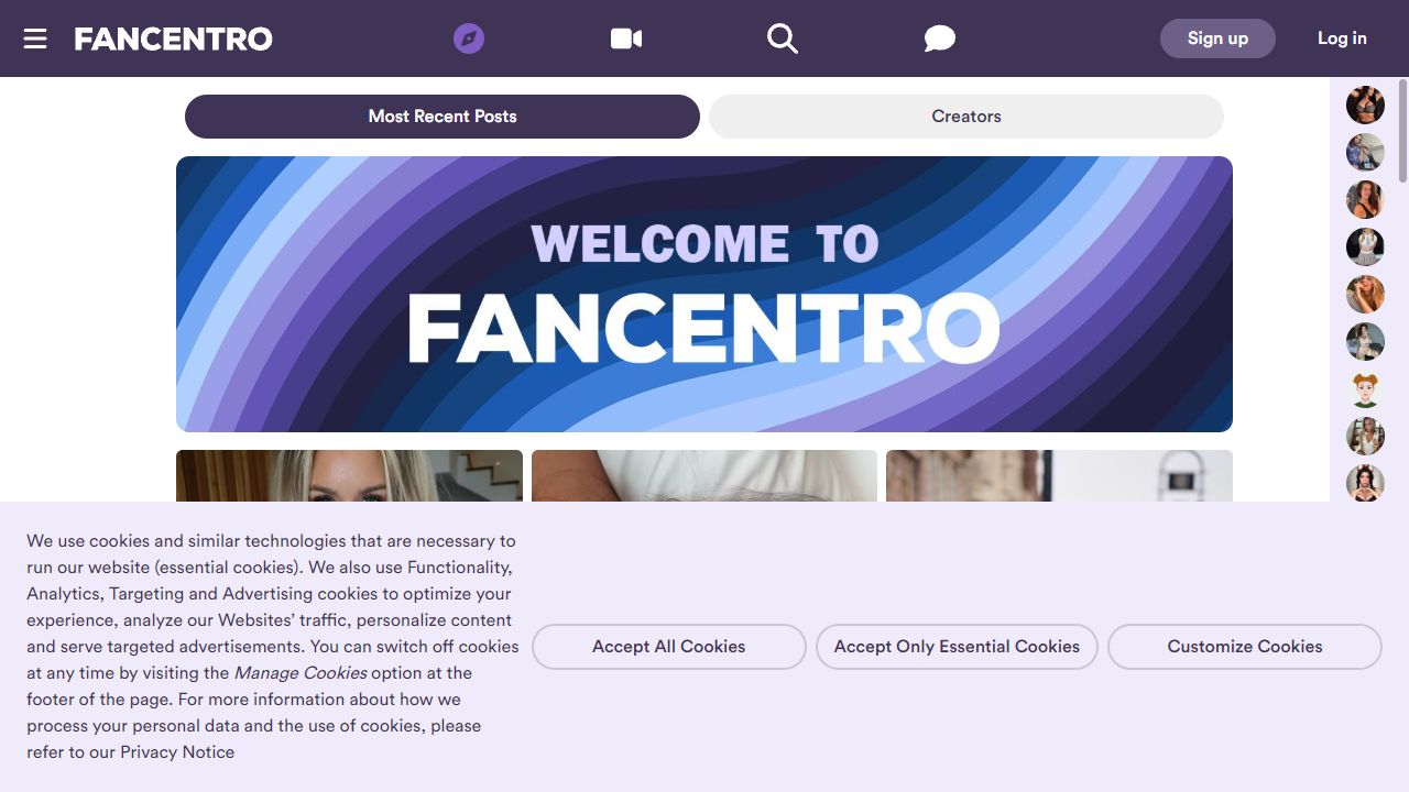 FanCentro 最新网站截图