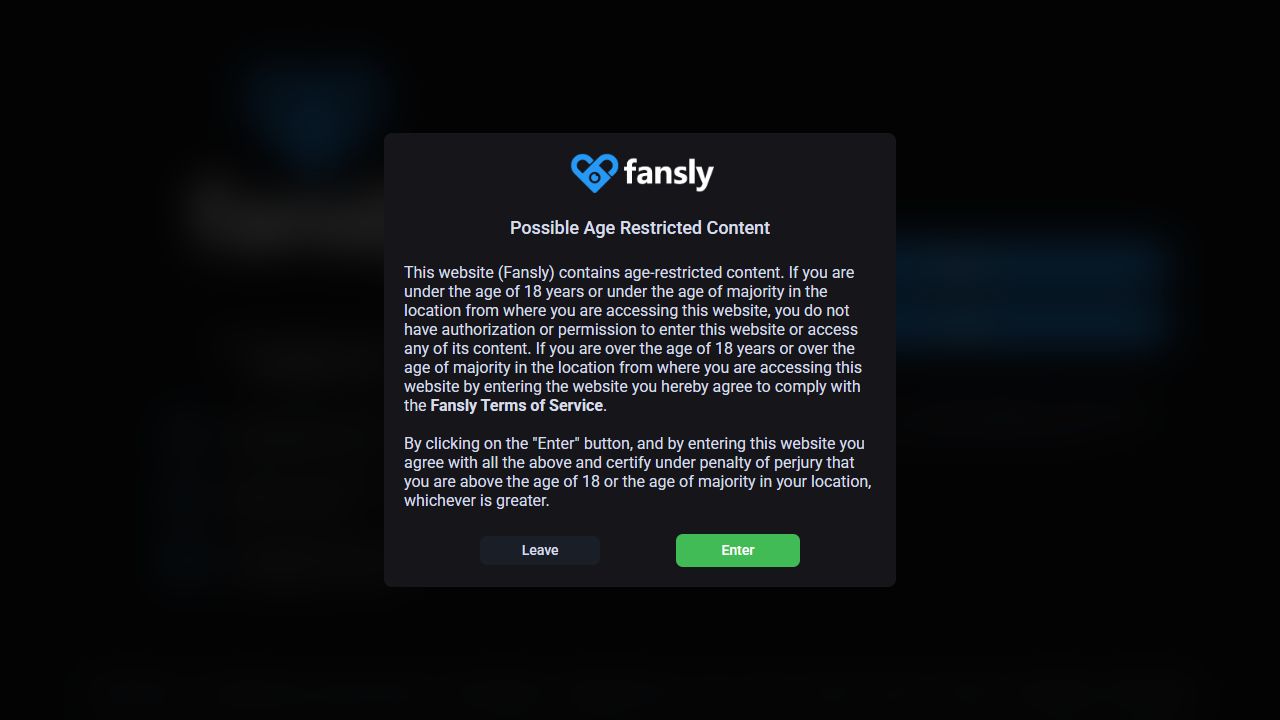 Fansly 最新网站截图