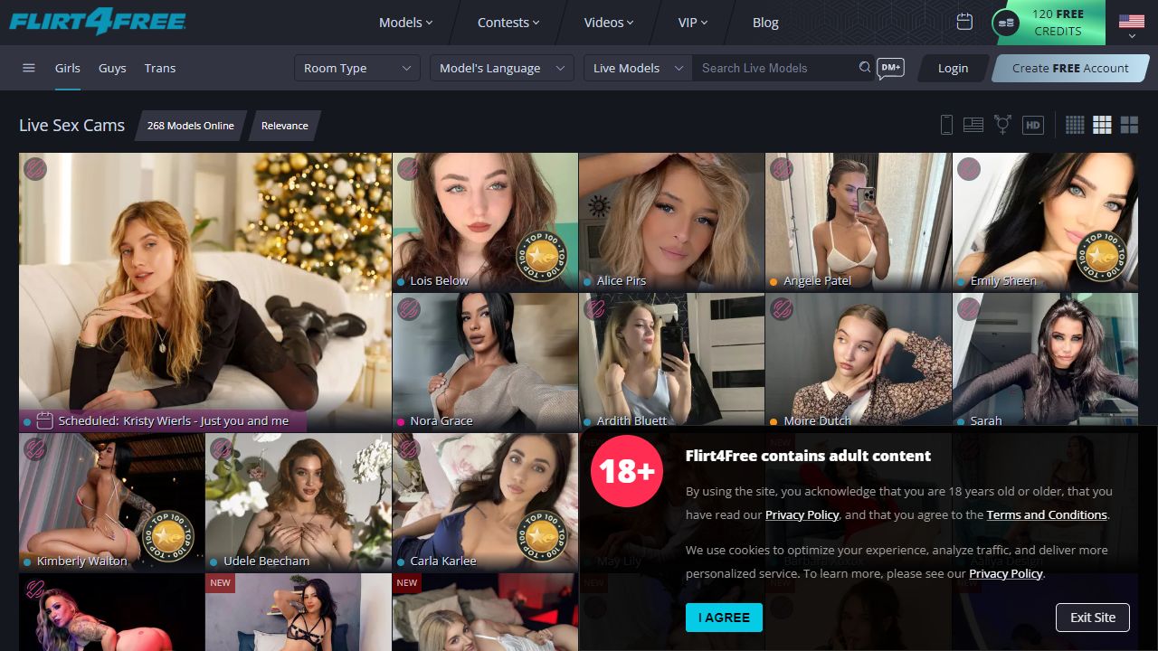 Flirt4Free 最新网站截图