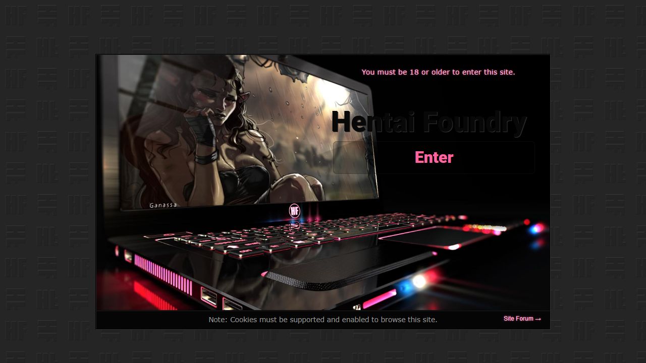 Hentai-Foundry 最新网站截图