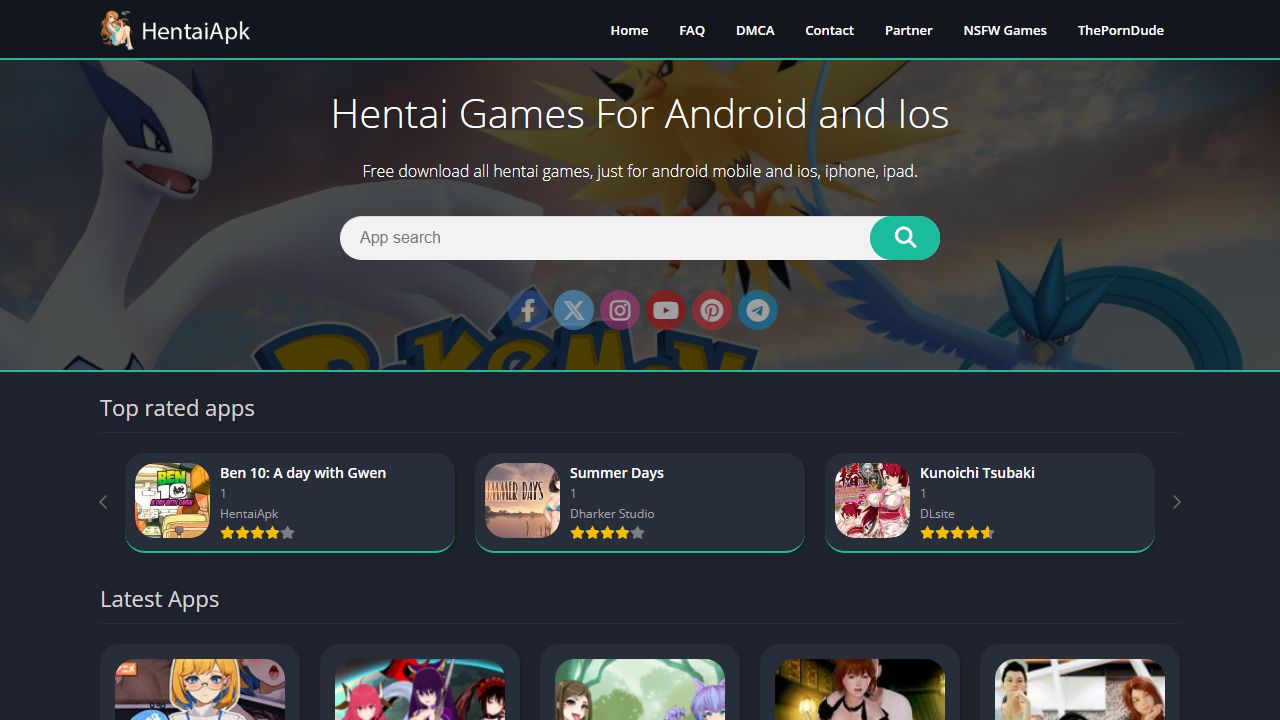 HentaiApk 最新网站截图