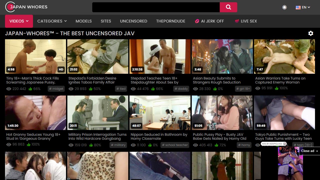Japanese Whores 最新网站截图