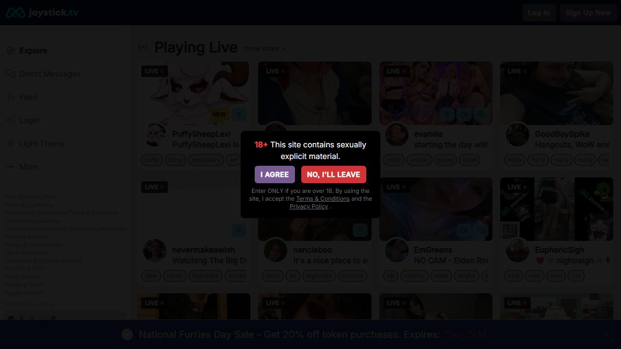Joystick.tv 最新网站截图