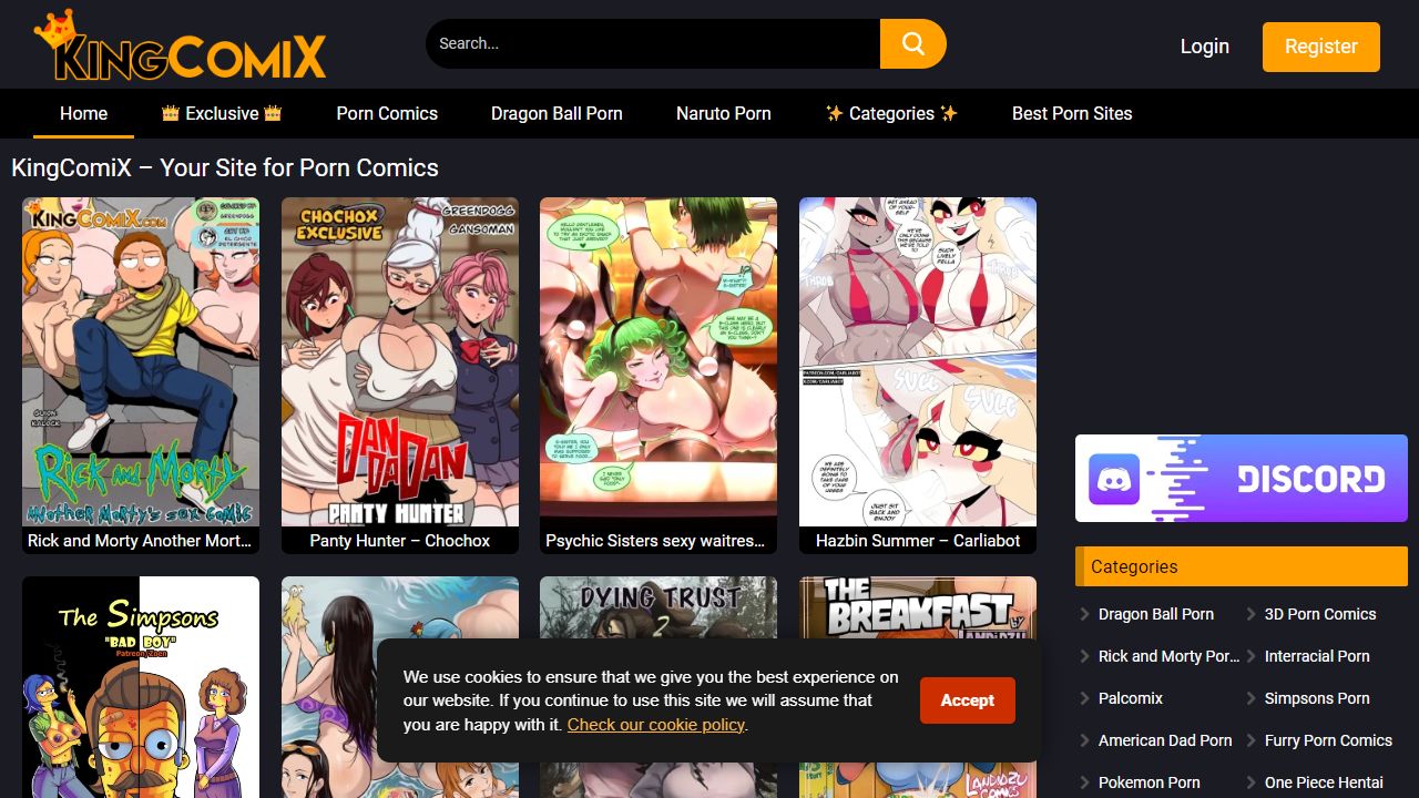 KingComix 最新网站截图