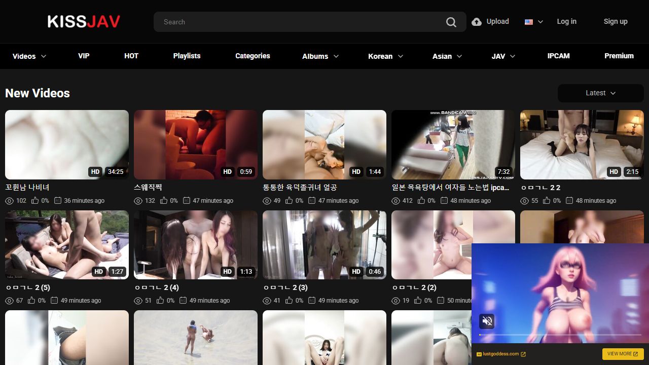 KissJAV 最新网站截图