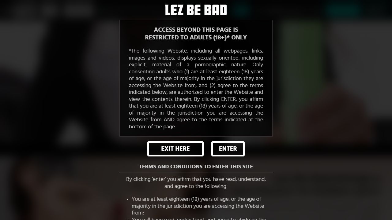 Lez Be Bad 最新网站截图