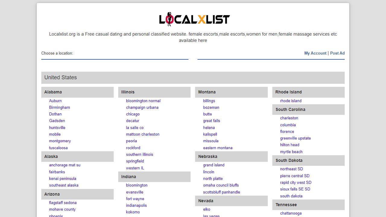 LocalXList 最新网站截图