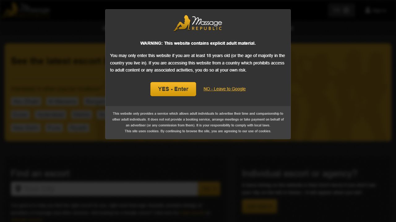 Massage Republic 最新网站截图