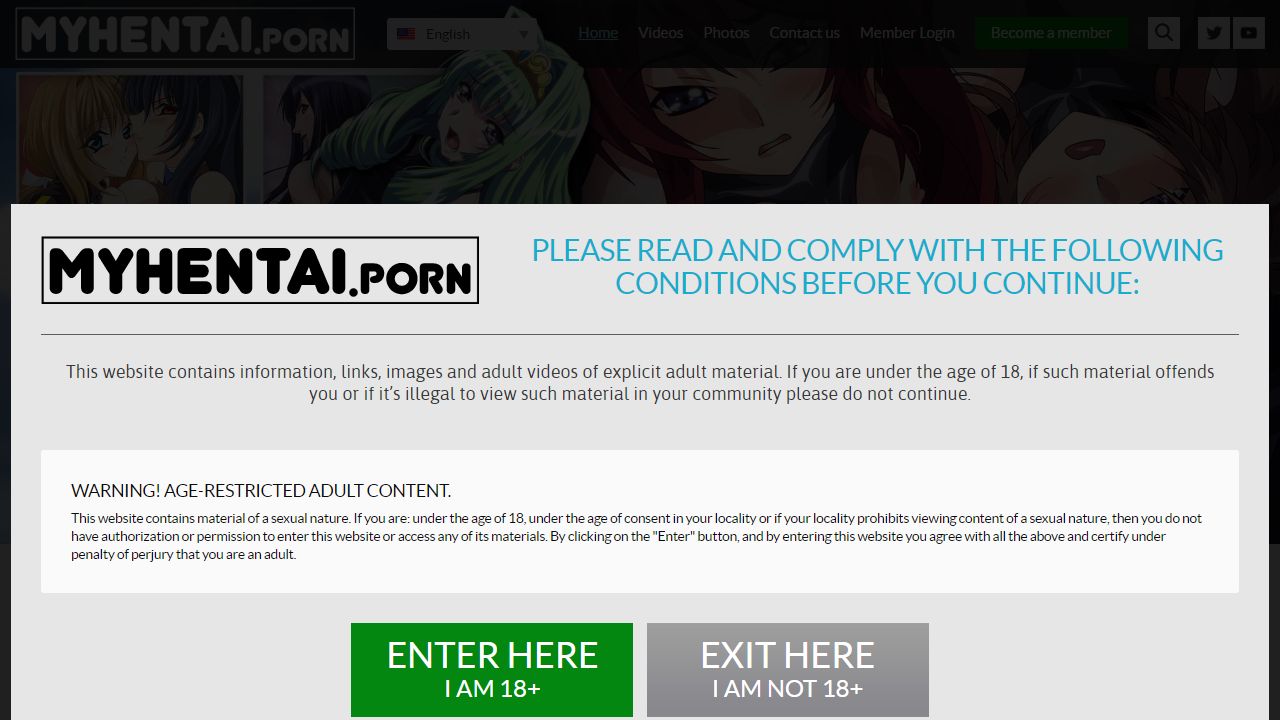 My Hentai Porn 最新网站截图