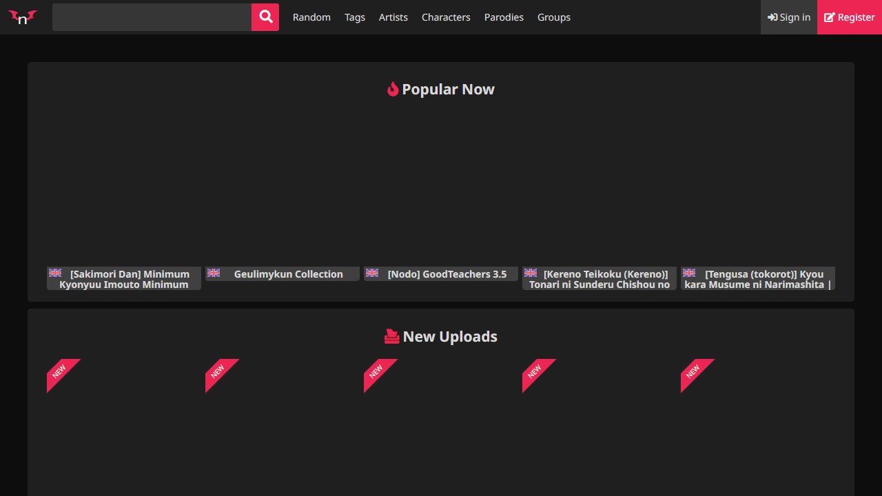 nHentai.xxx 最新网站截图