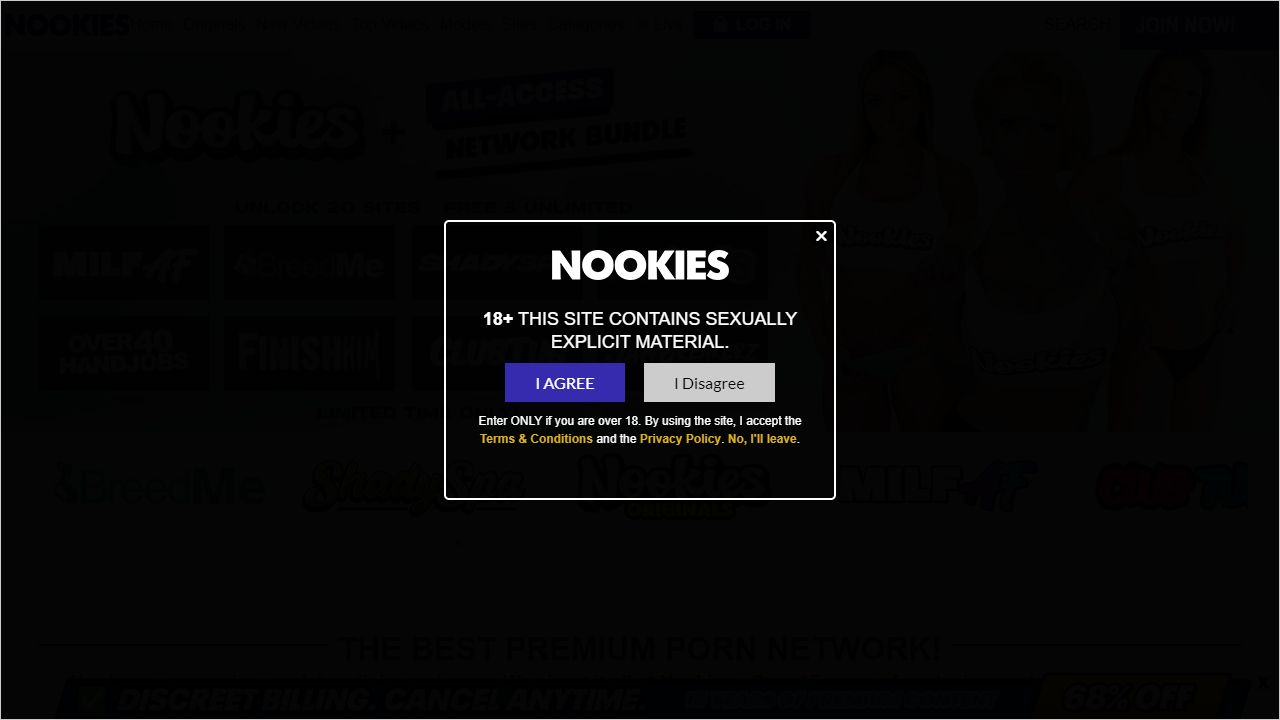 Nookies 最新网站截图