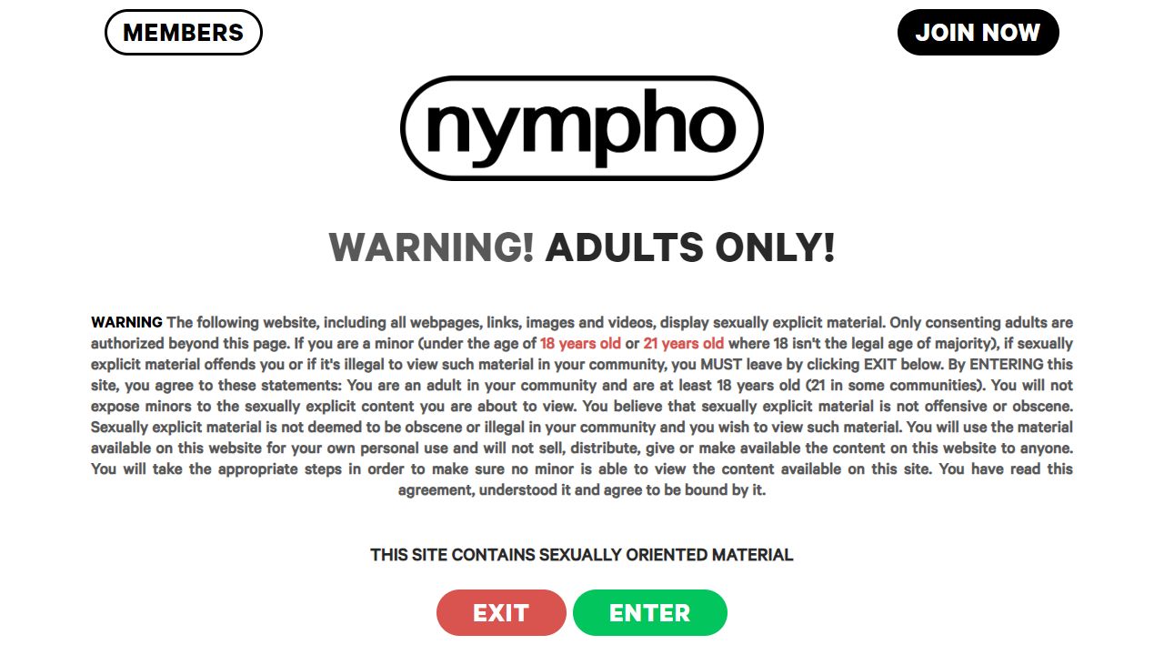 Nympho.com 最新网站截图