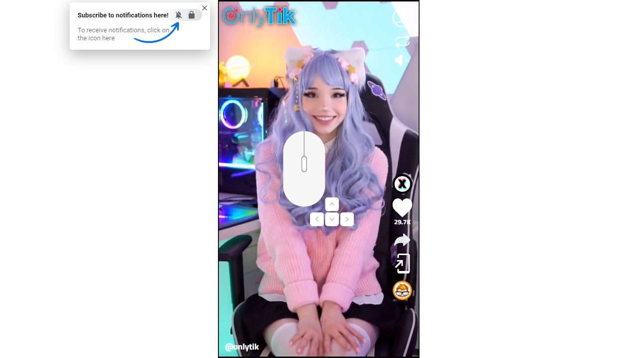 OnlyTik 最新网站截图
