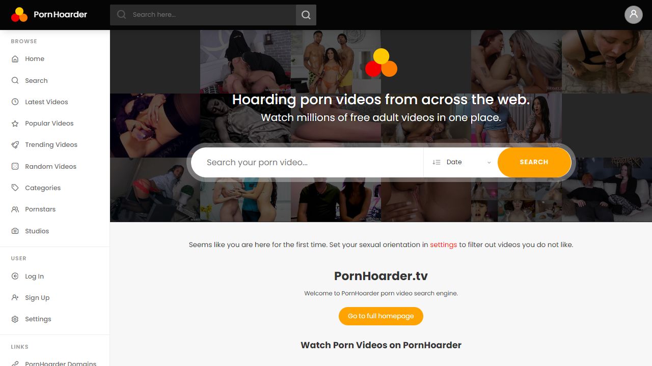 PornHoarder 最新网站截图