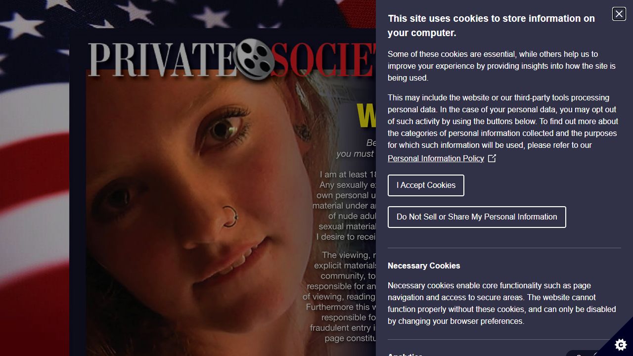 Private Society 最新网站截图