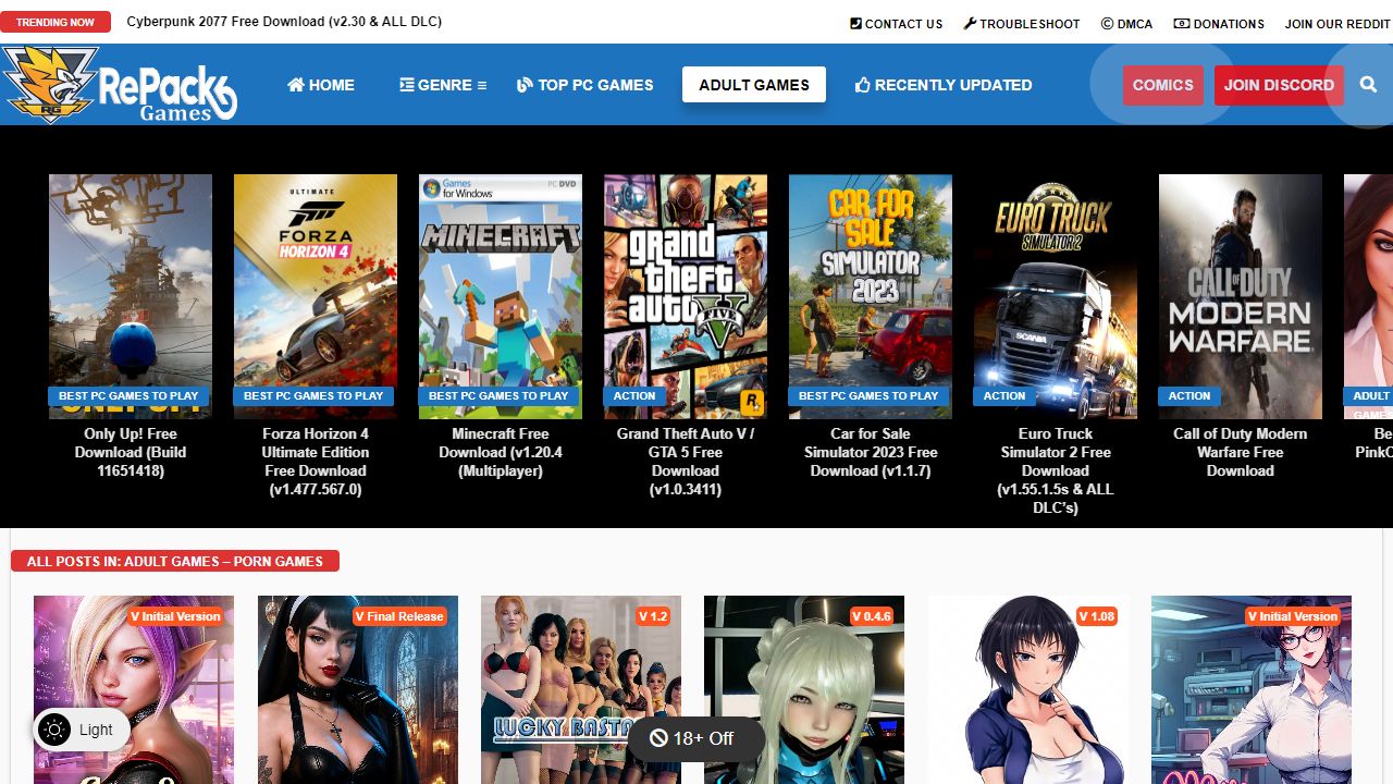 Repack Games 最新网站截图