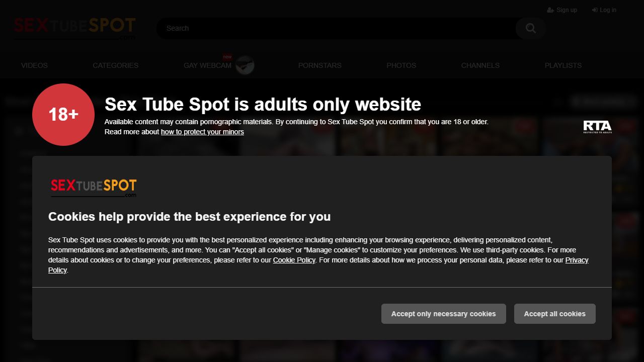SexTubeSpot 最新网站截图