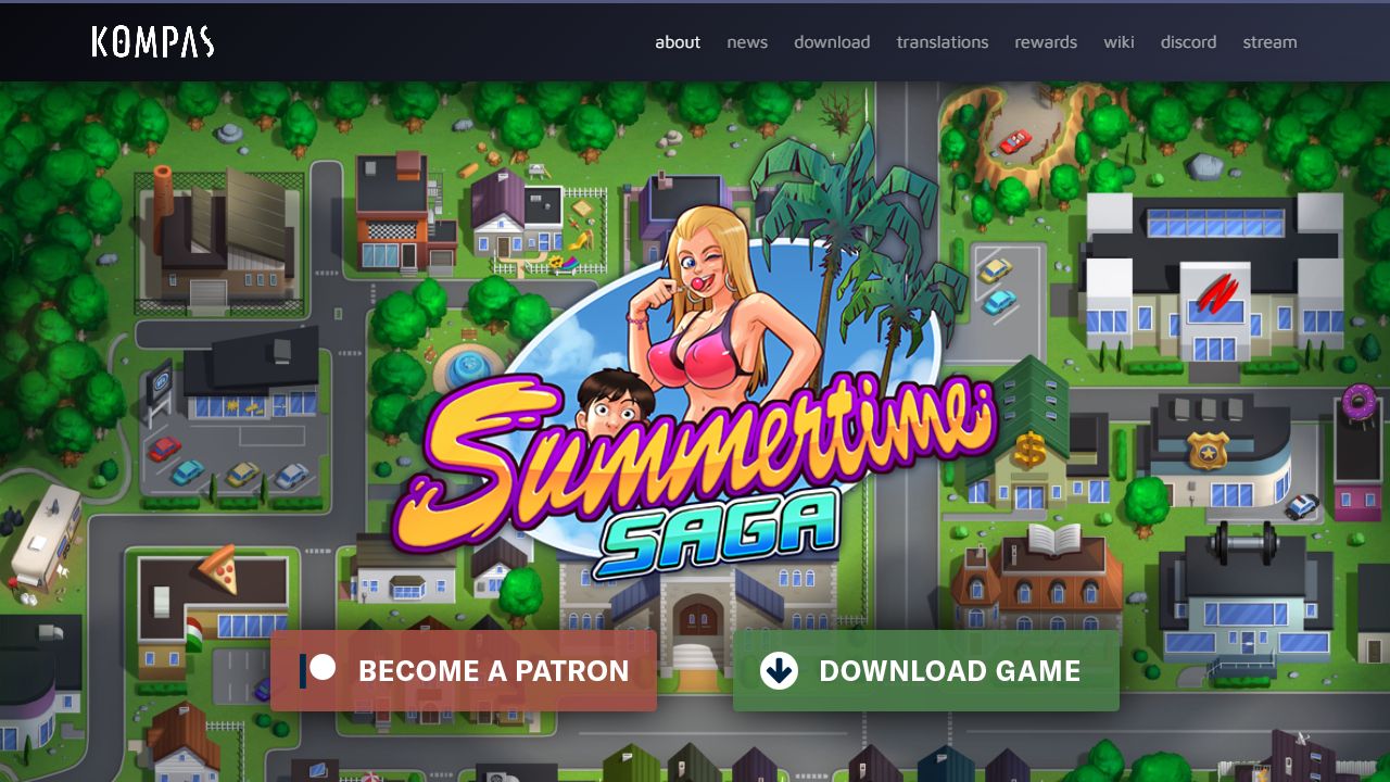 Summertime Saga 最新网站截图