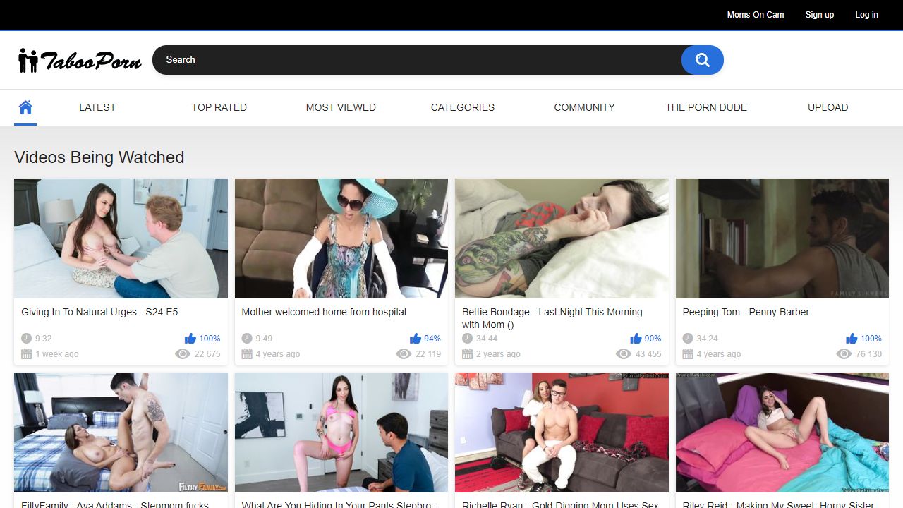 TabooPorn.tv 最新网站截图