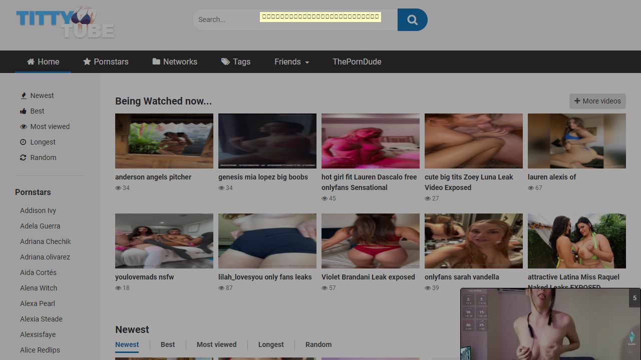 tittytube 最新网站截图