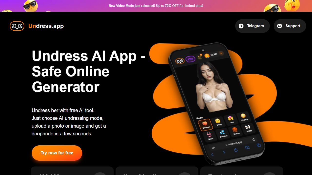 Undress AI 最新网站截图