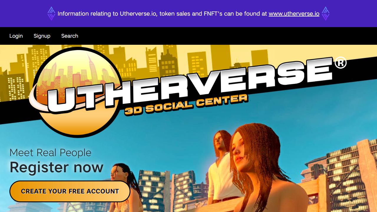 Utherverse 最新网站截图