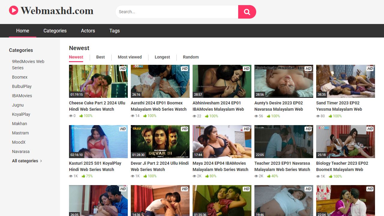 WebMaxHD 最新网站截图