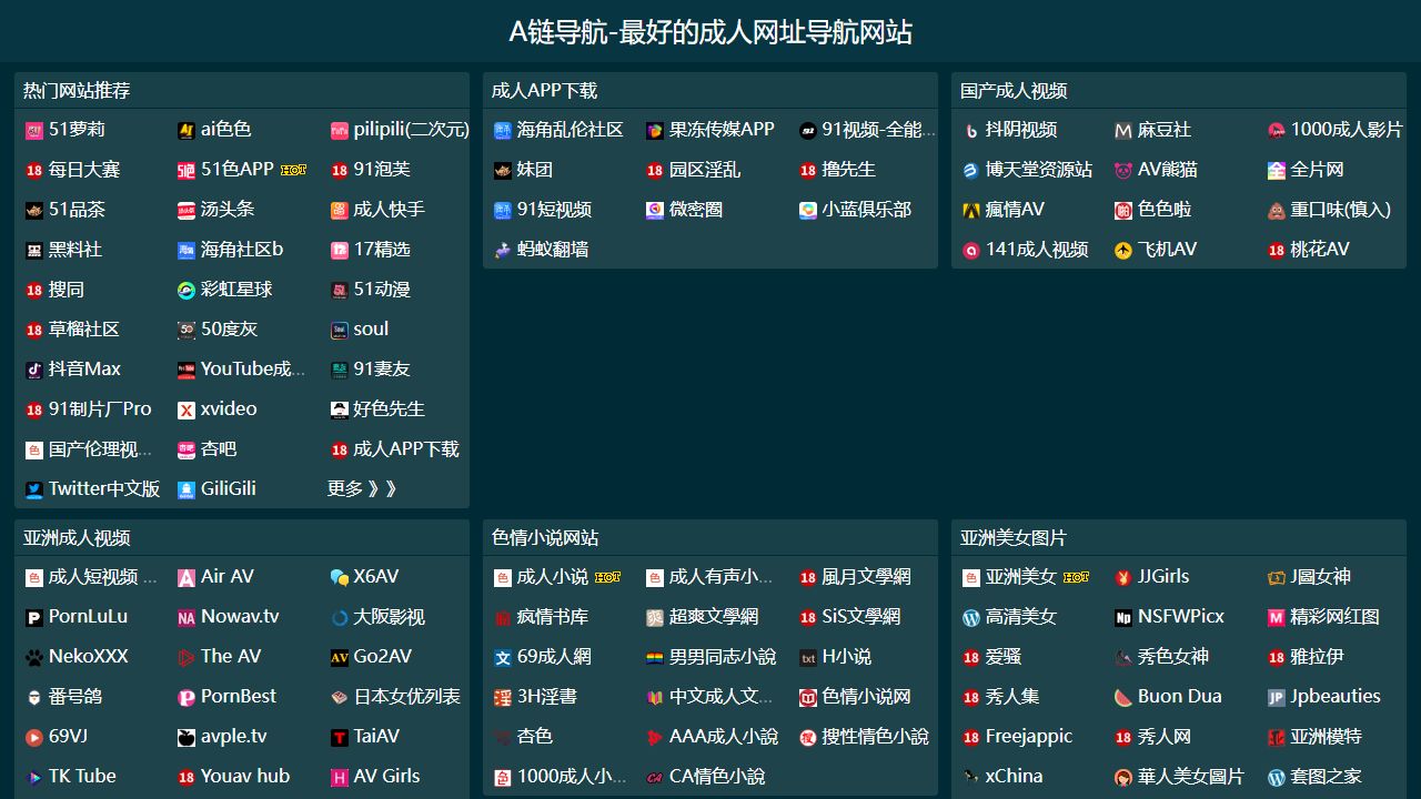 A鏈導航 最新网站截图