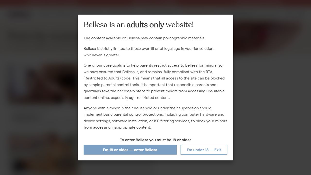 Bellesa 最新网站截图