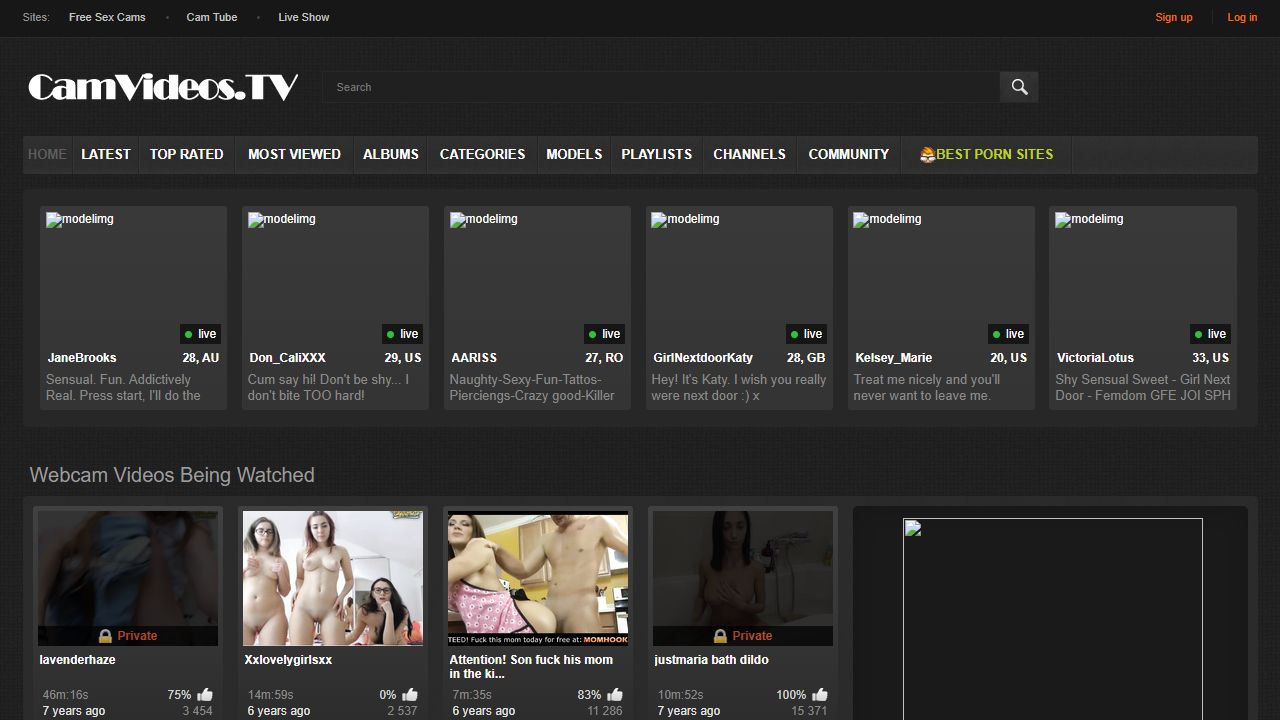 CamVideos 最新网站截图