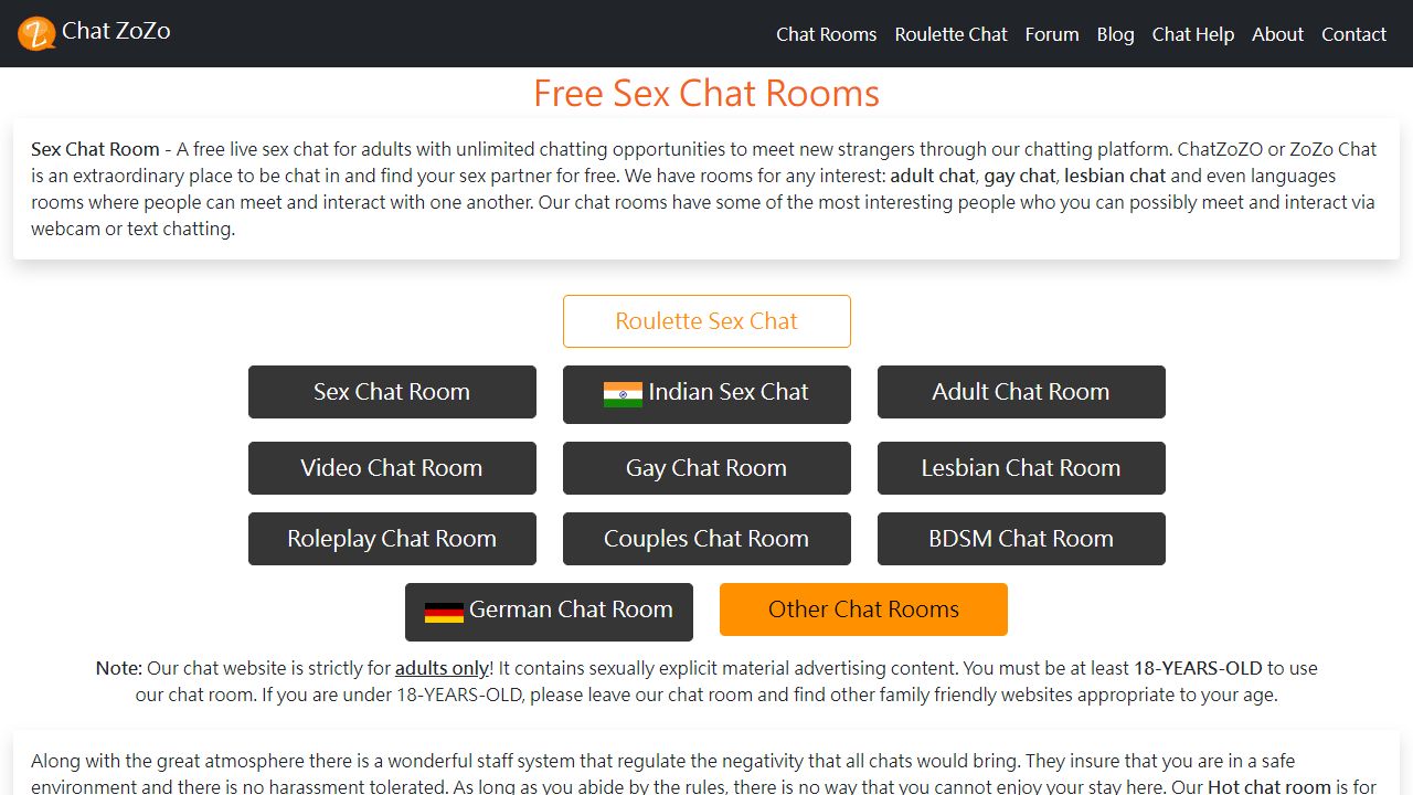 Chat ZoZo 最新网站截图