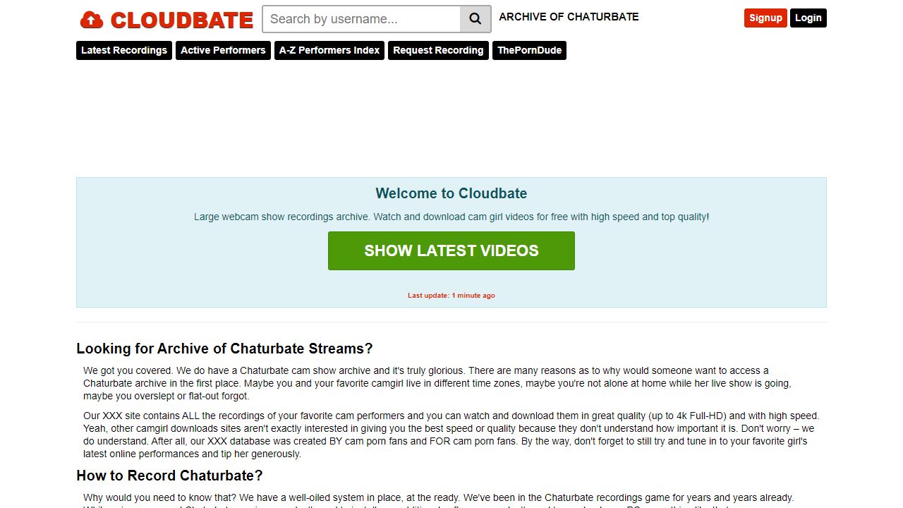 CloudBate 最新网站截图