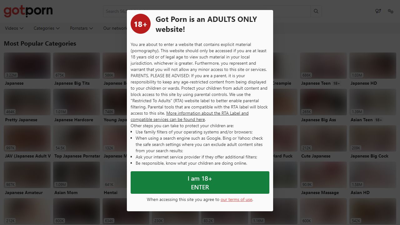 GotPorn 最新网站截图