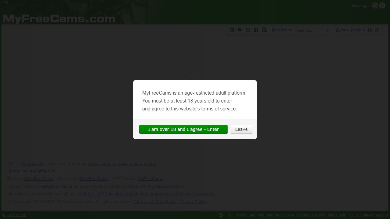 MyFreeCams 最新网站截图