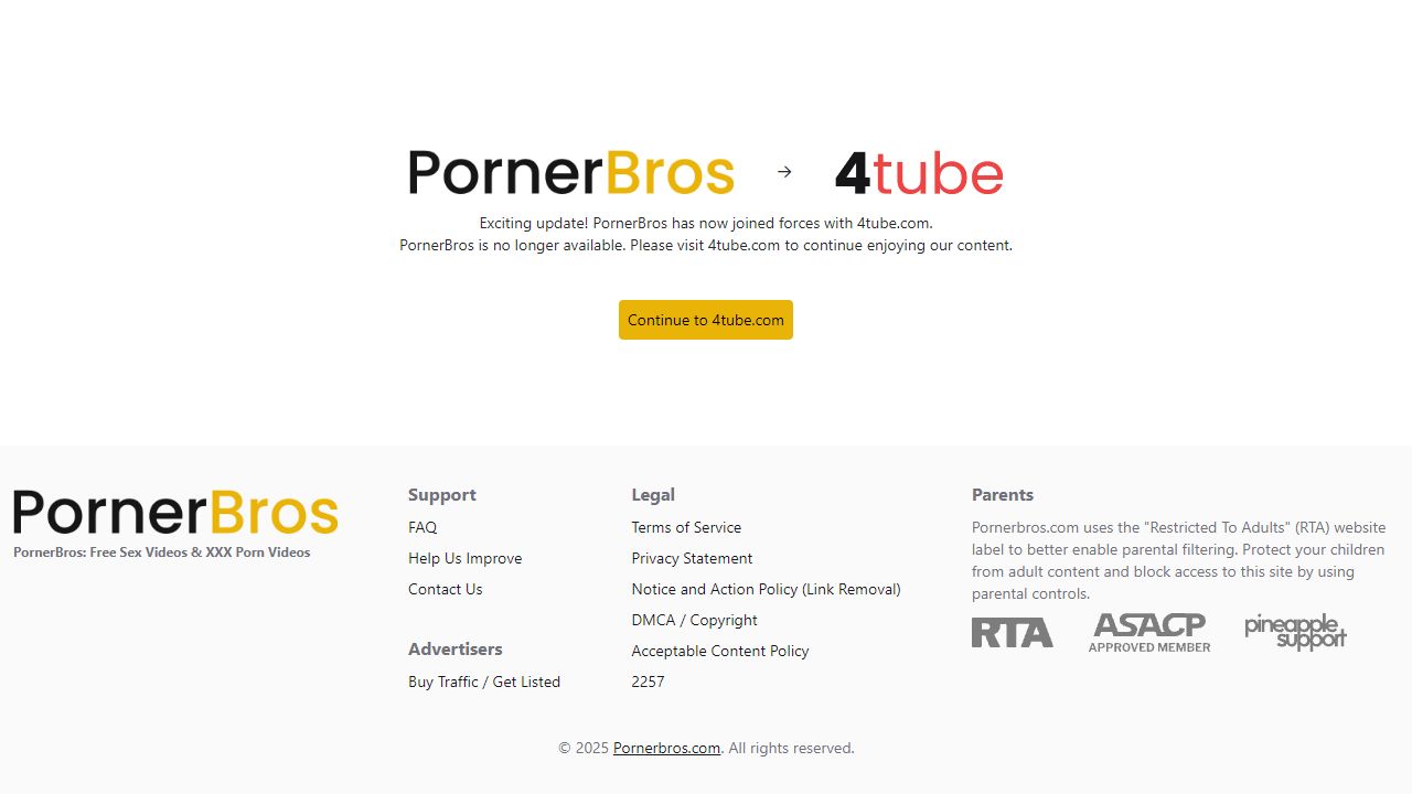PornerBros 最新网站截图