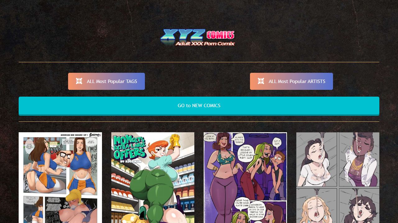 XYZComics 最新网站截图