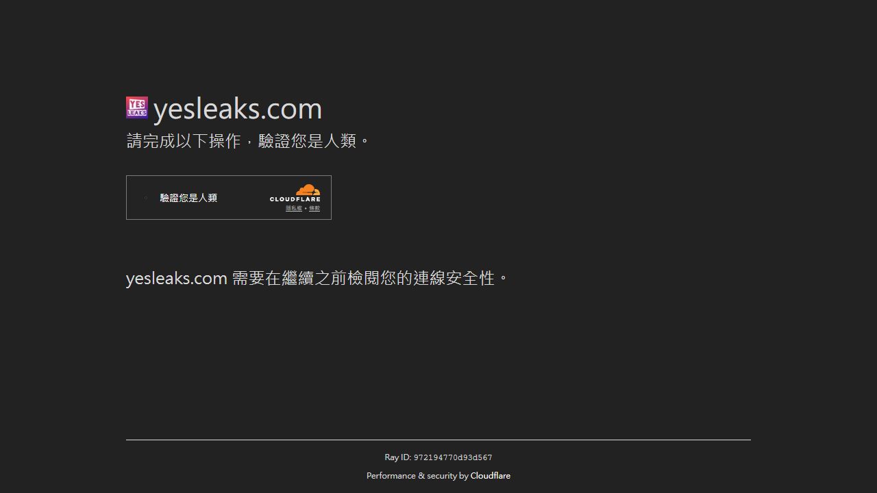 YesLeaks 最新网站截图