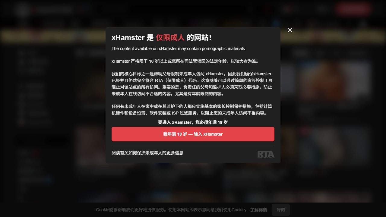 XHAMSTER 最新网站截图